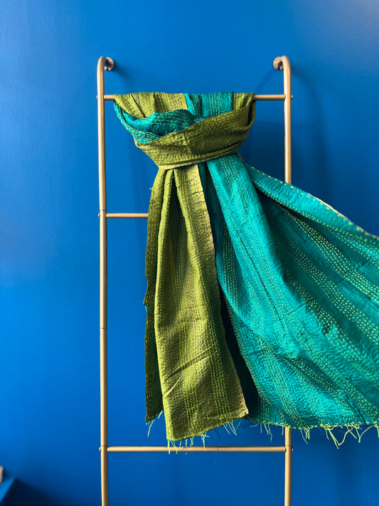 Silk/Silk Blend Scarf Wide - Pattern 7