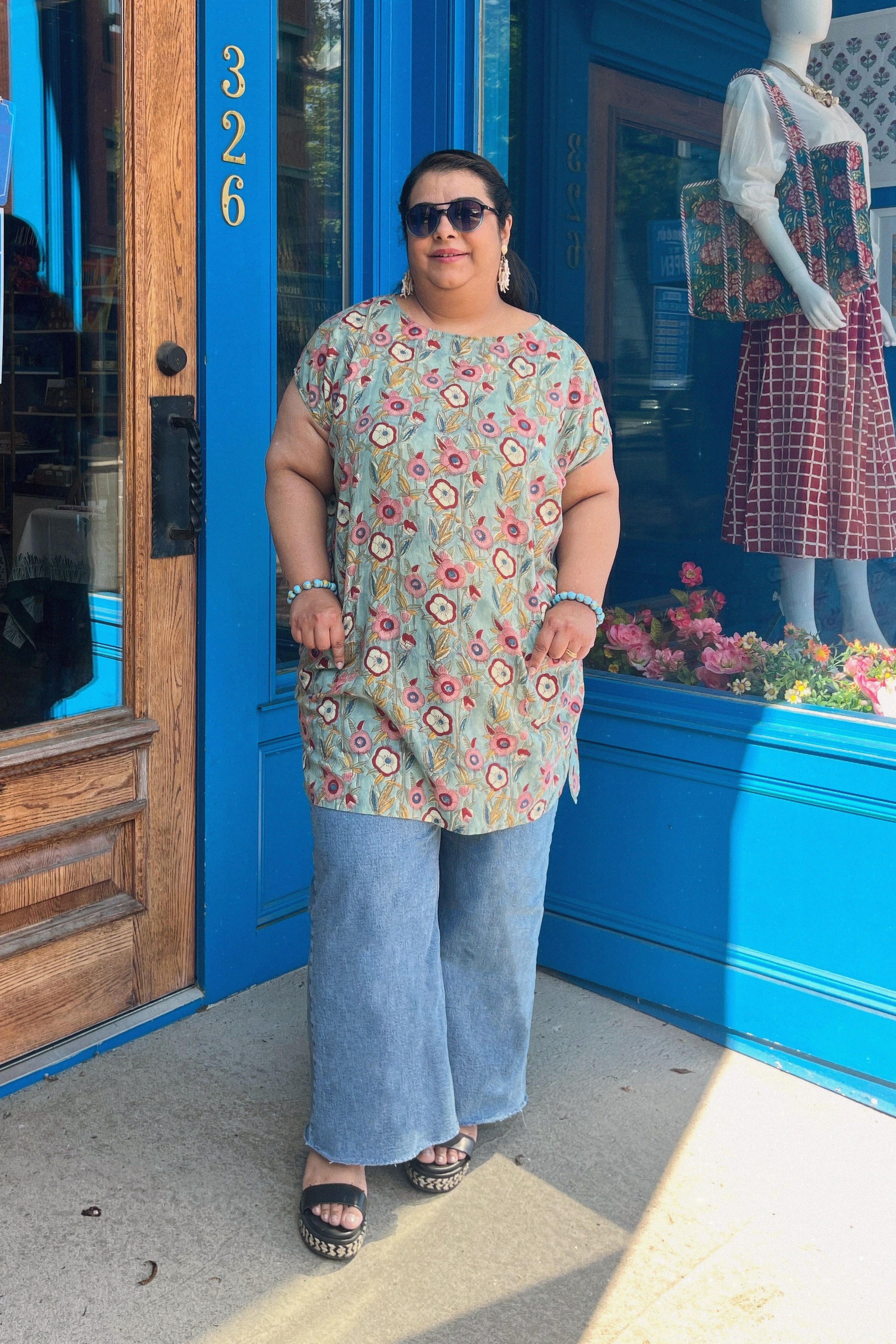 Tunic Dress in Multi Color