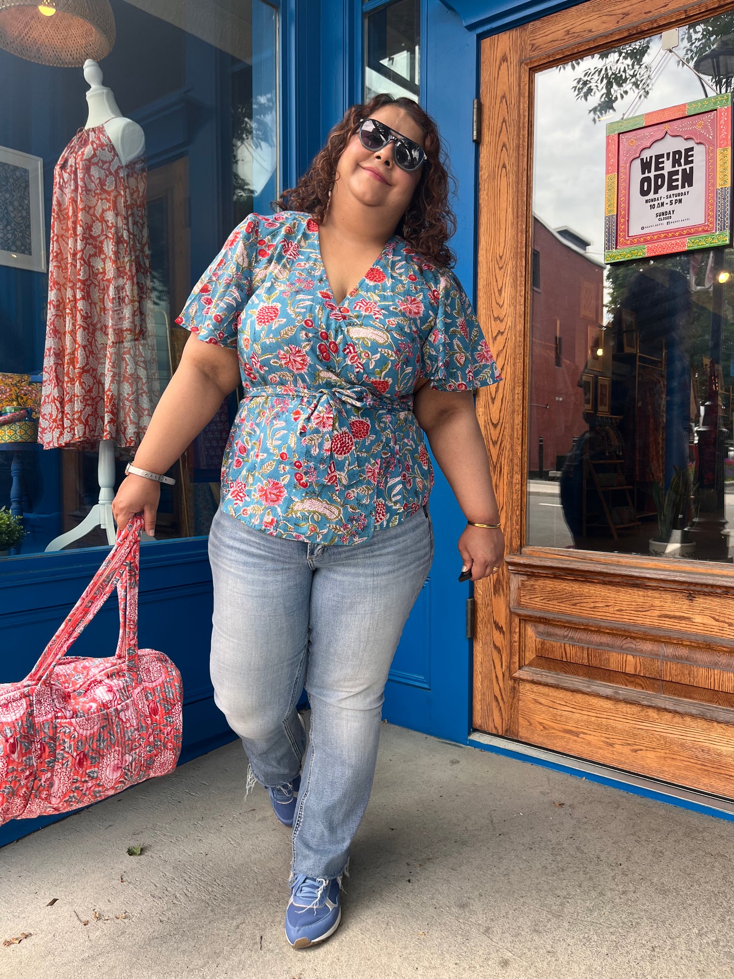 Wrap Top with Flutter Sleeve