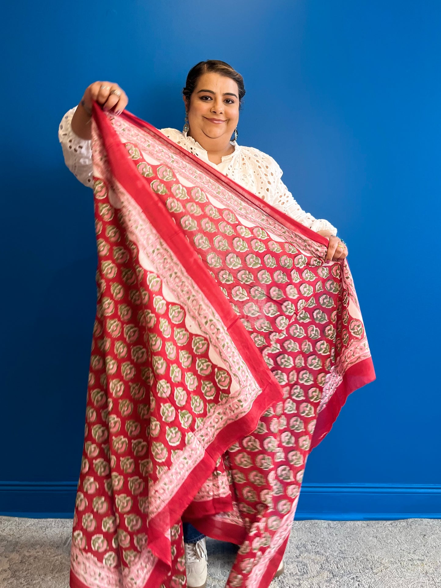 Garden Scarf in Red