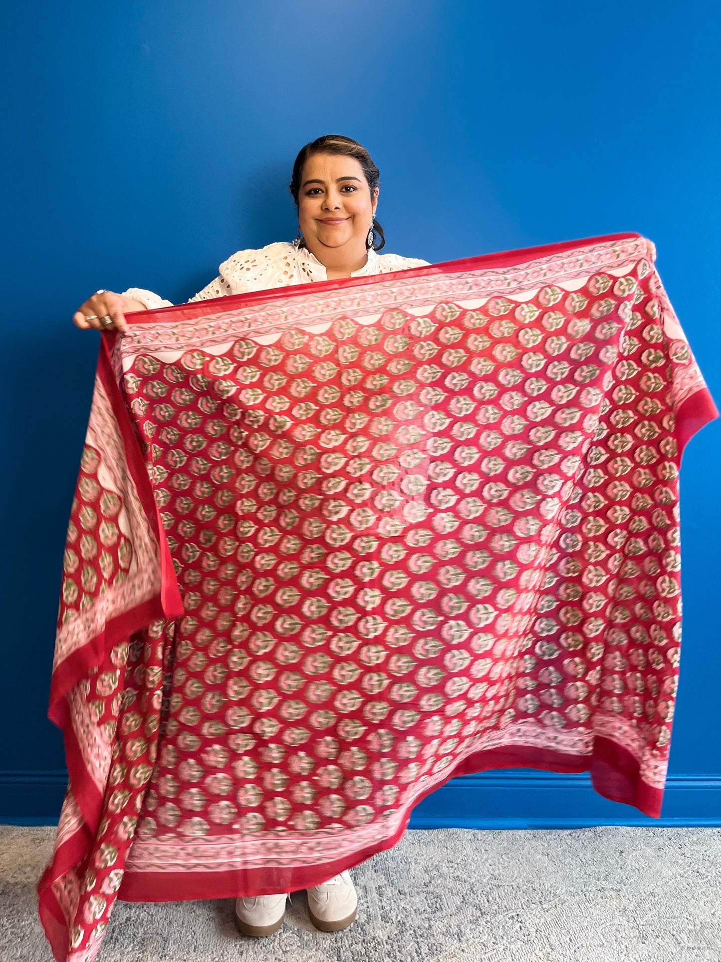 Garden Scarf in Red