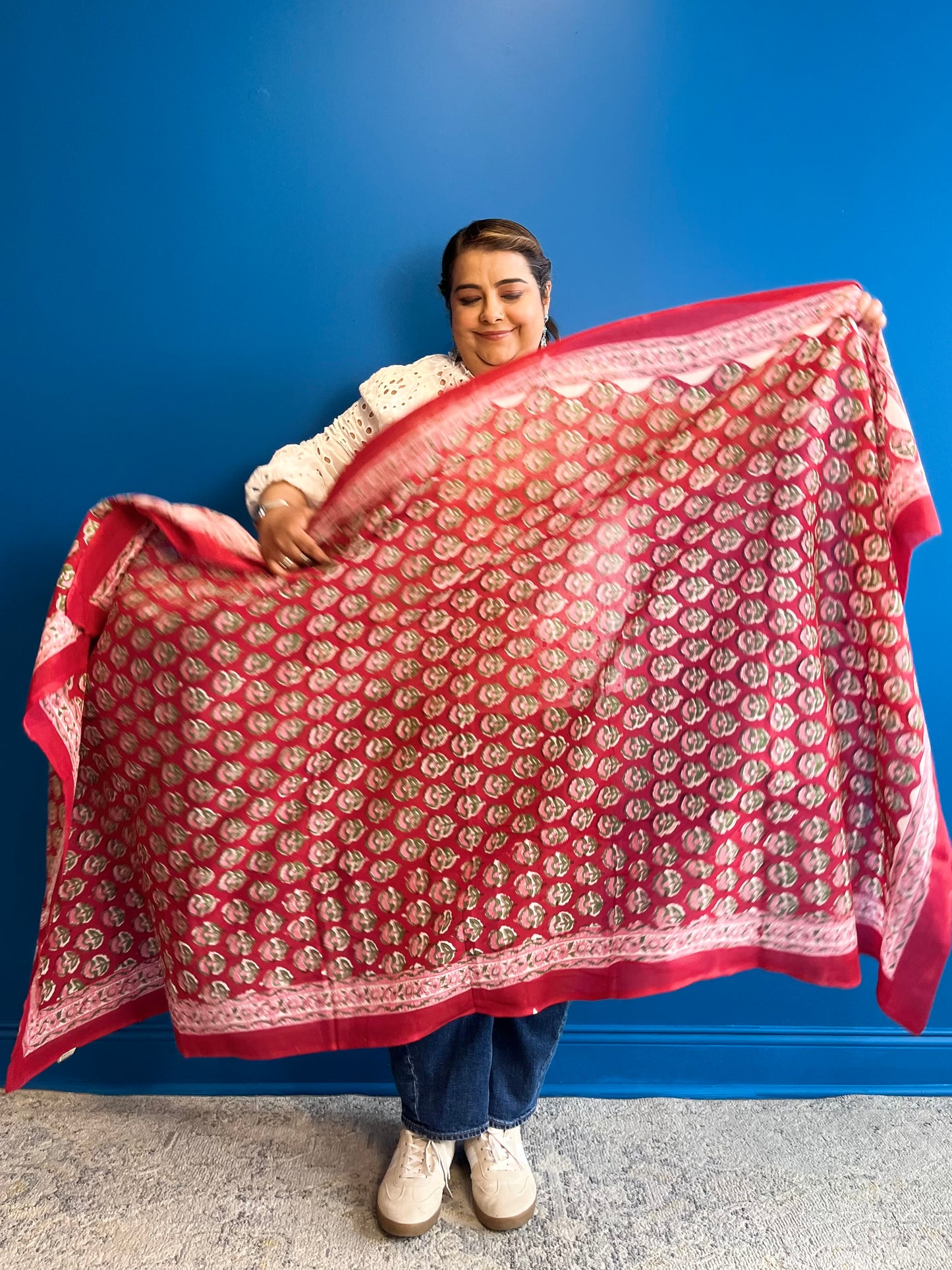 Garden Scarf in Red