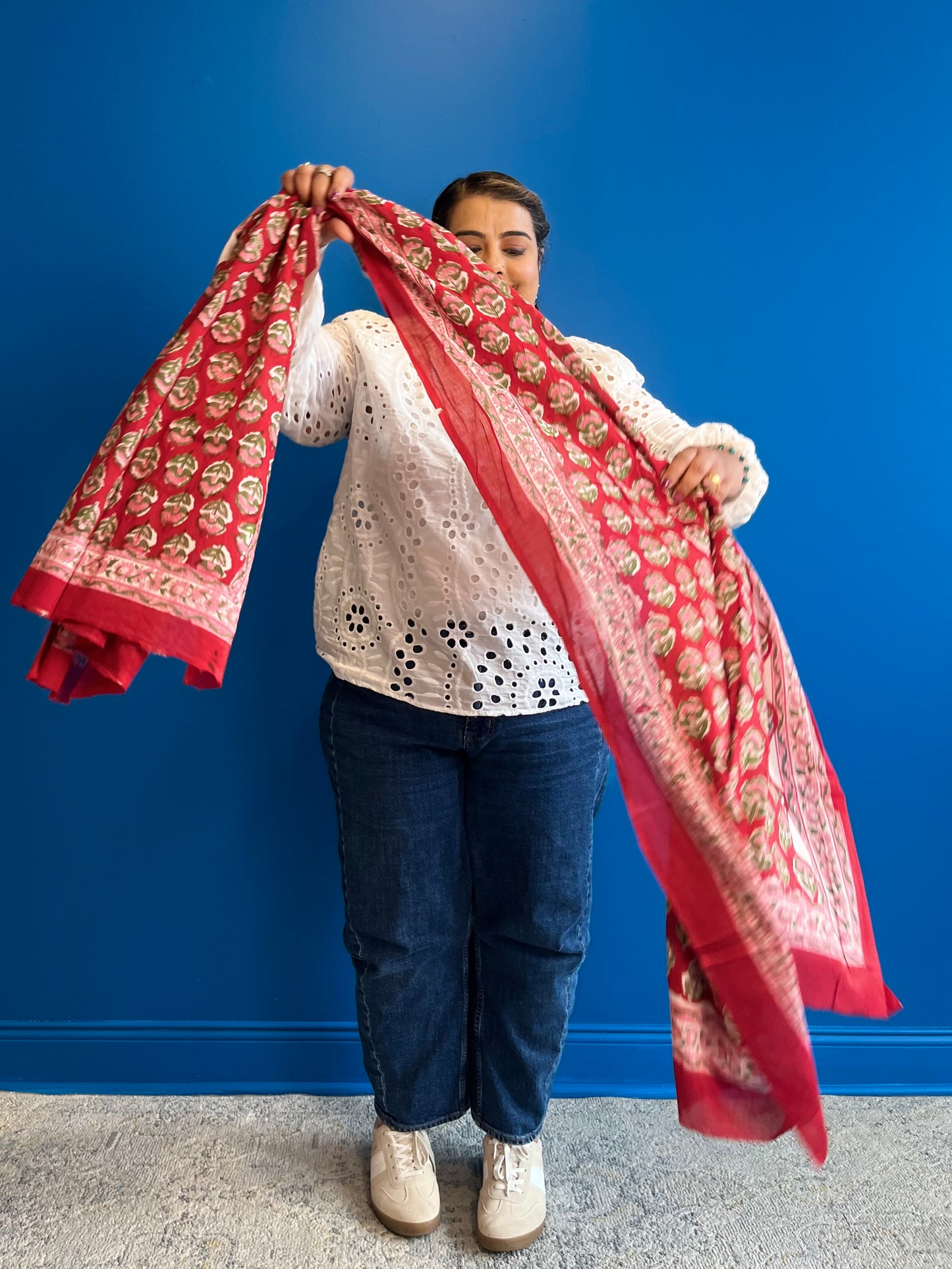 Garden Scarf in Red