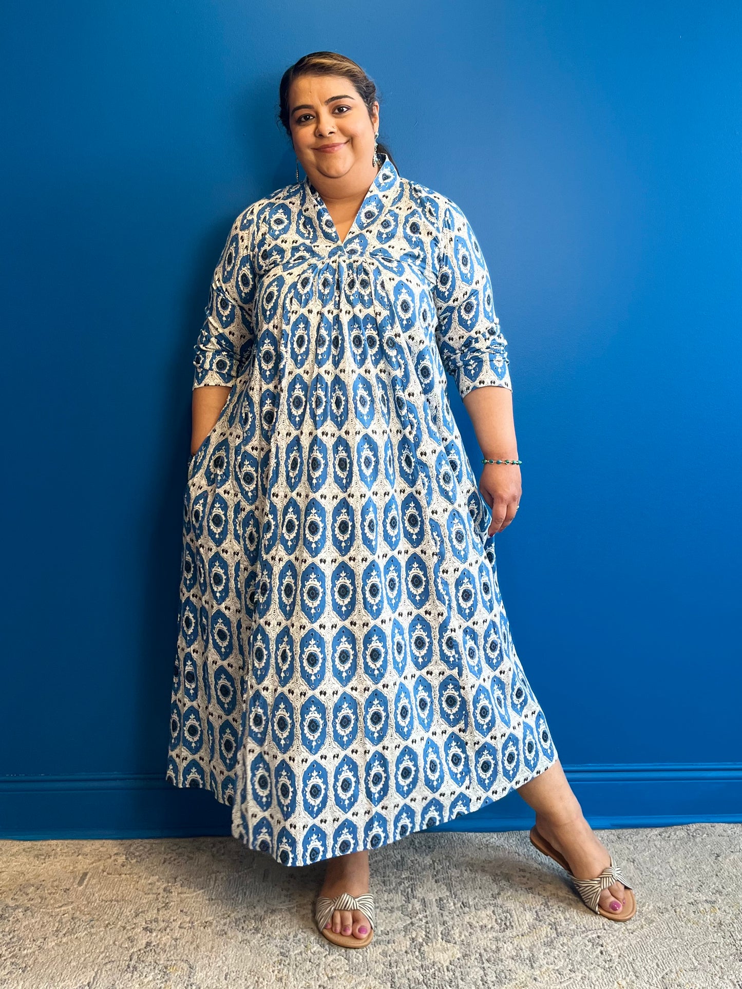 Maxi Dress in Navy Blue