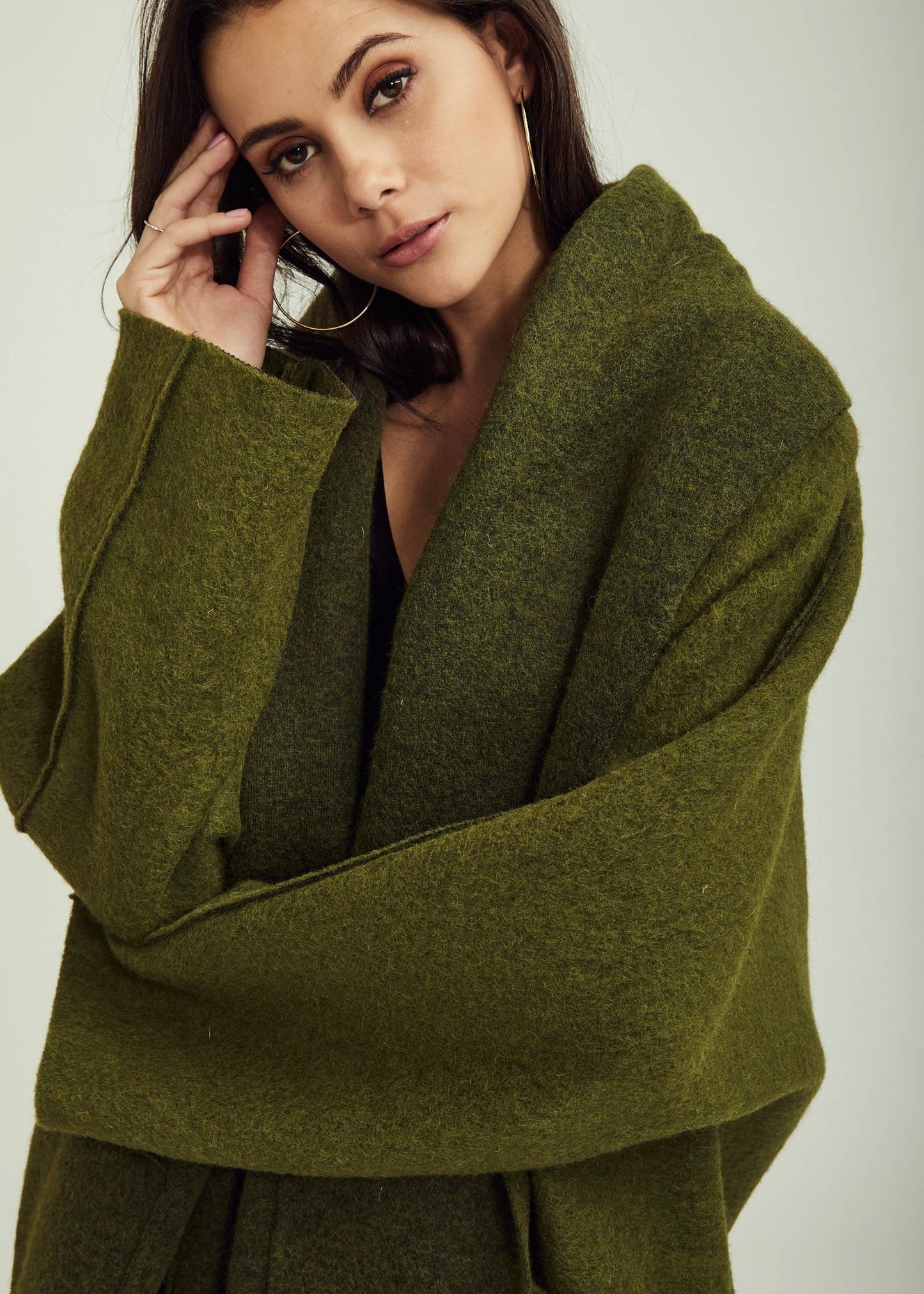 Wool Coat in Persimmon