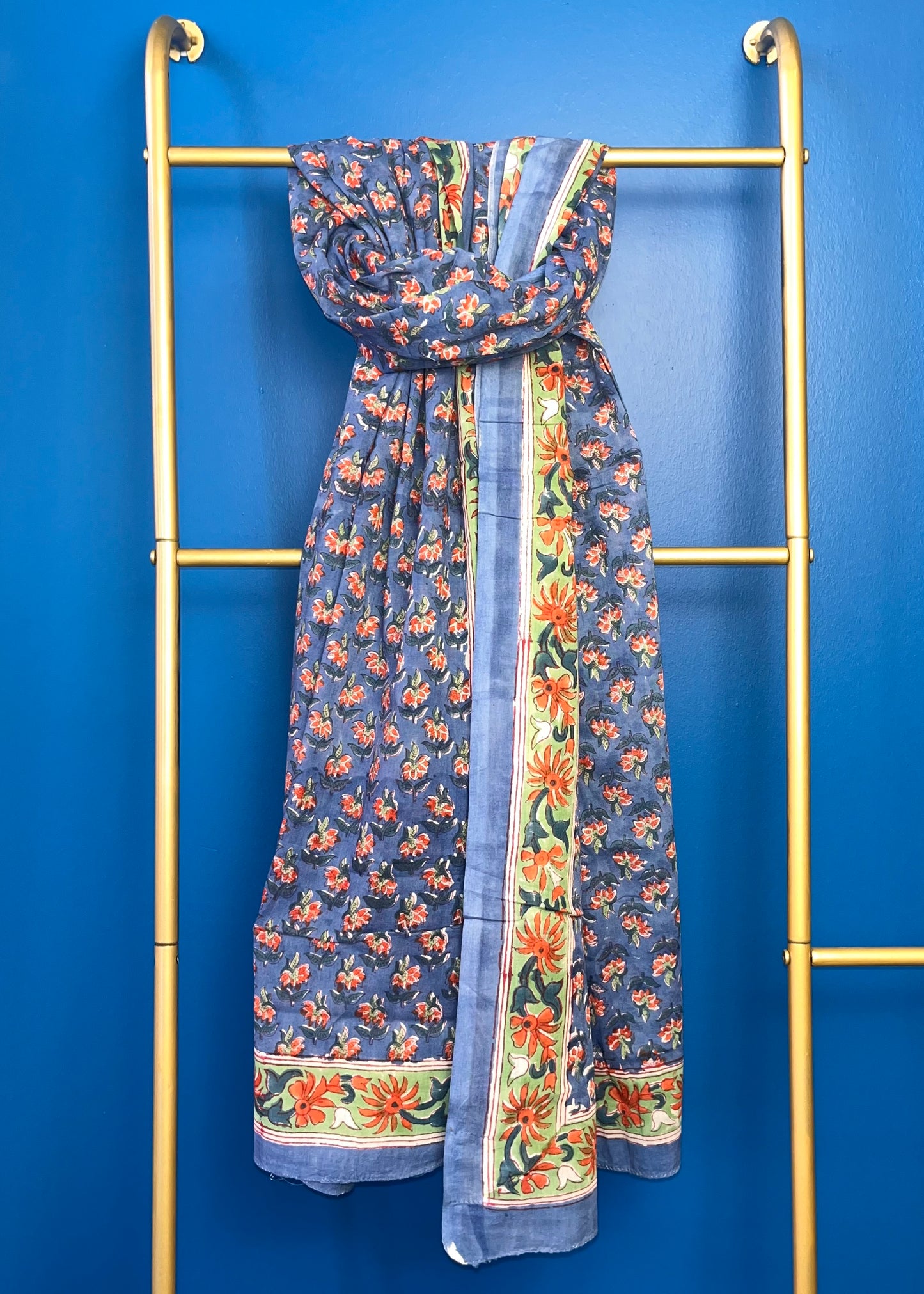 Cotton Scarf- Denim Blue