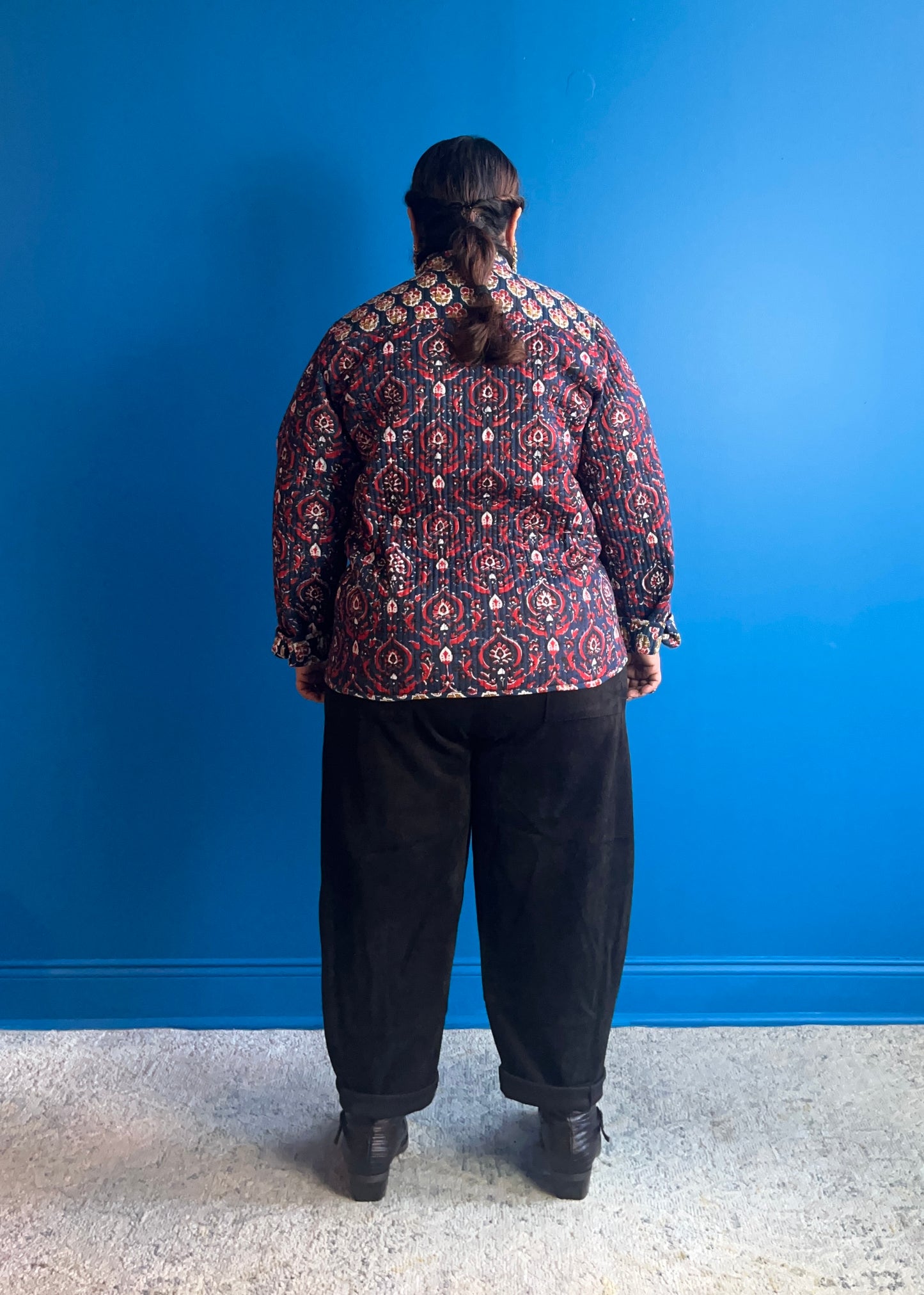 Reversible Jacket - Navy Blue Red