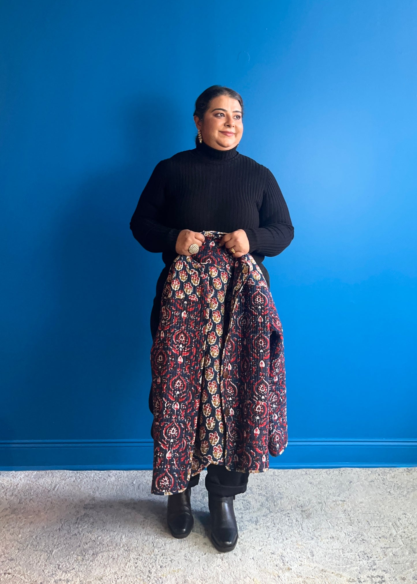 Reversible Jacket - Navy Blue Red