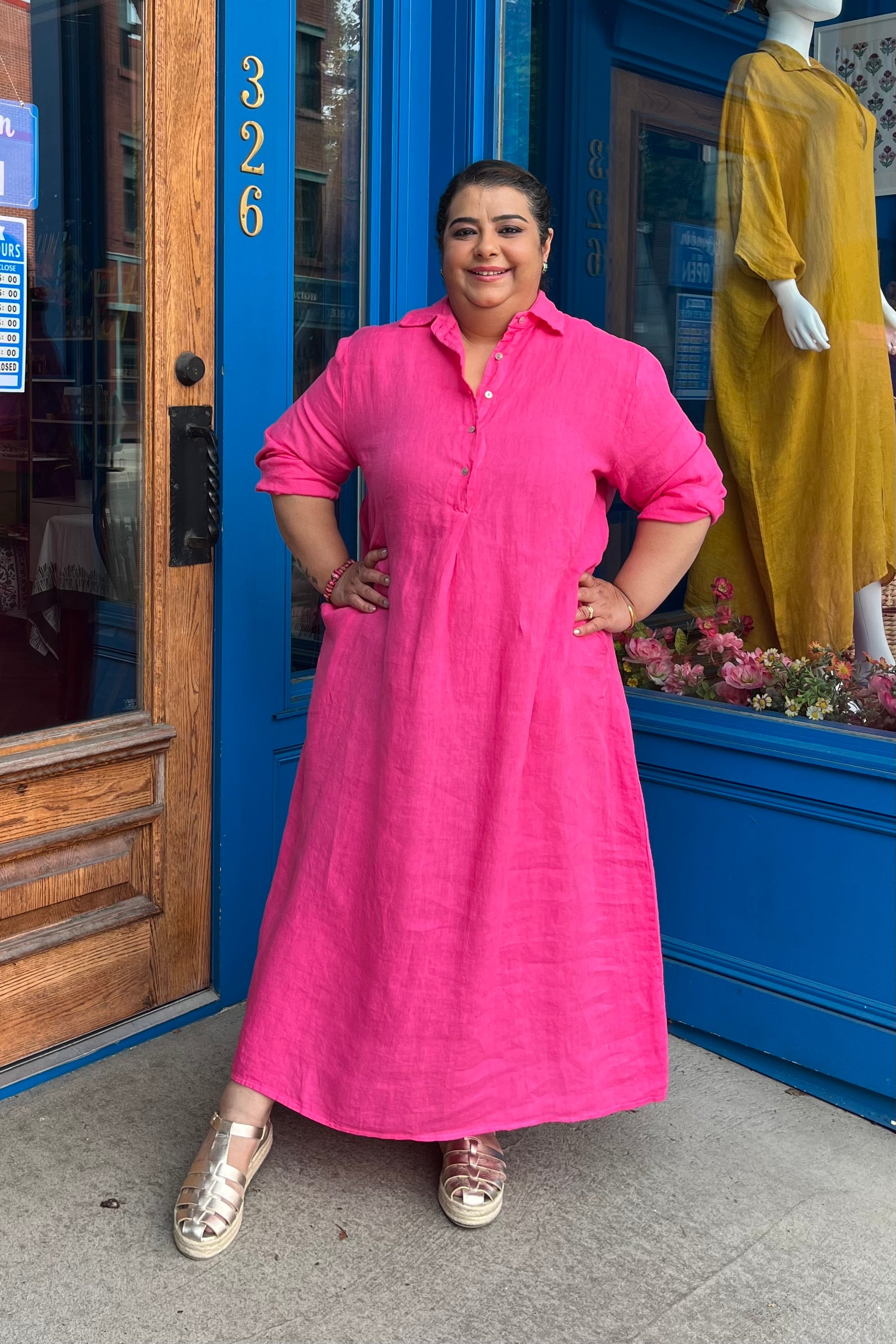 HAZEL DRESS | FUCHSIA PINK