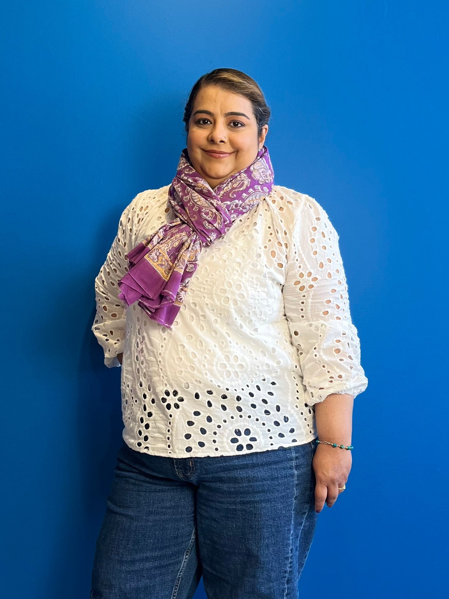 Garden Scarf in Purple