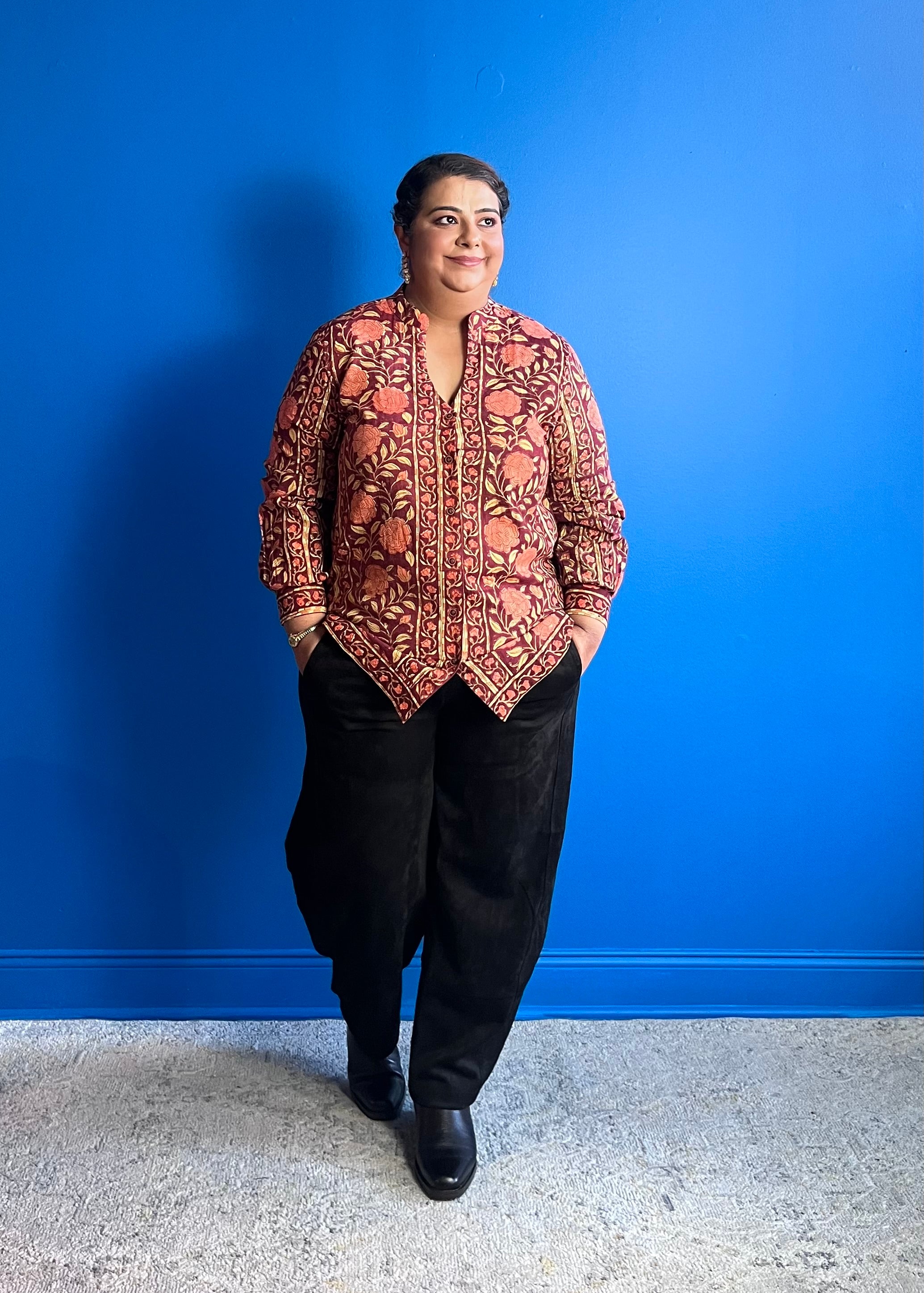 Long Blouse - Maroon