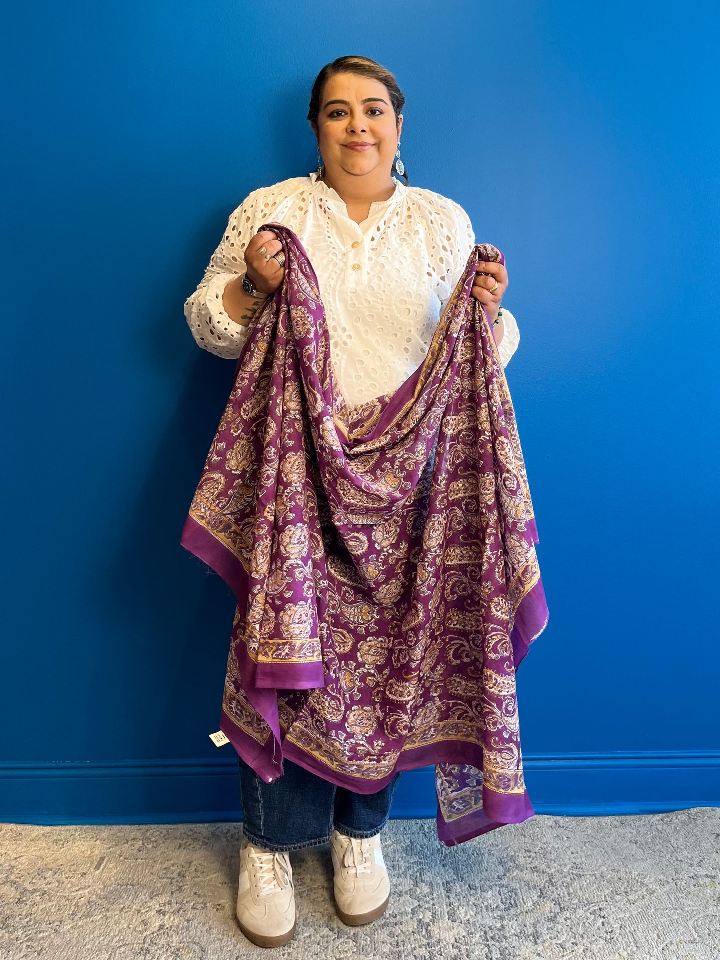 Garden Scarf in Purple