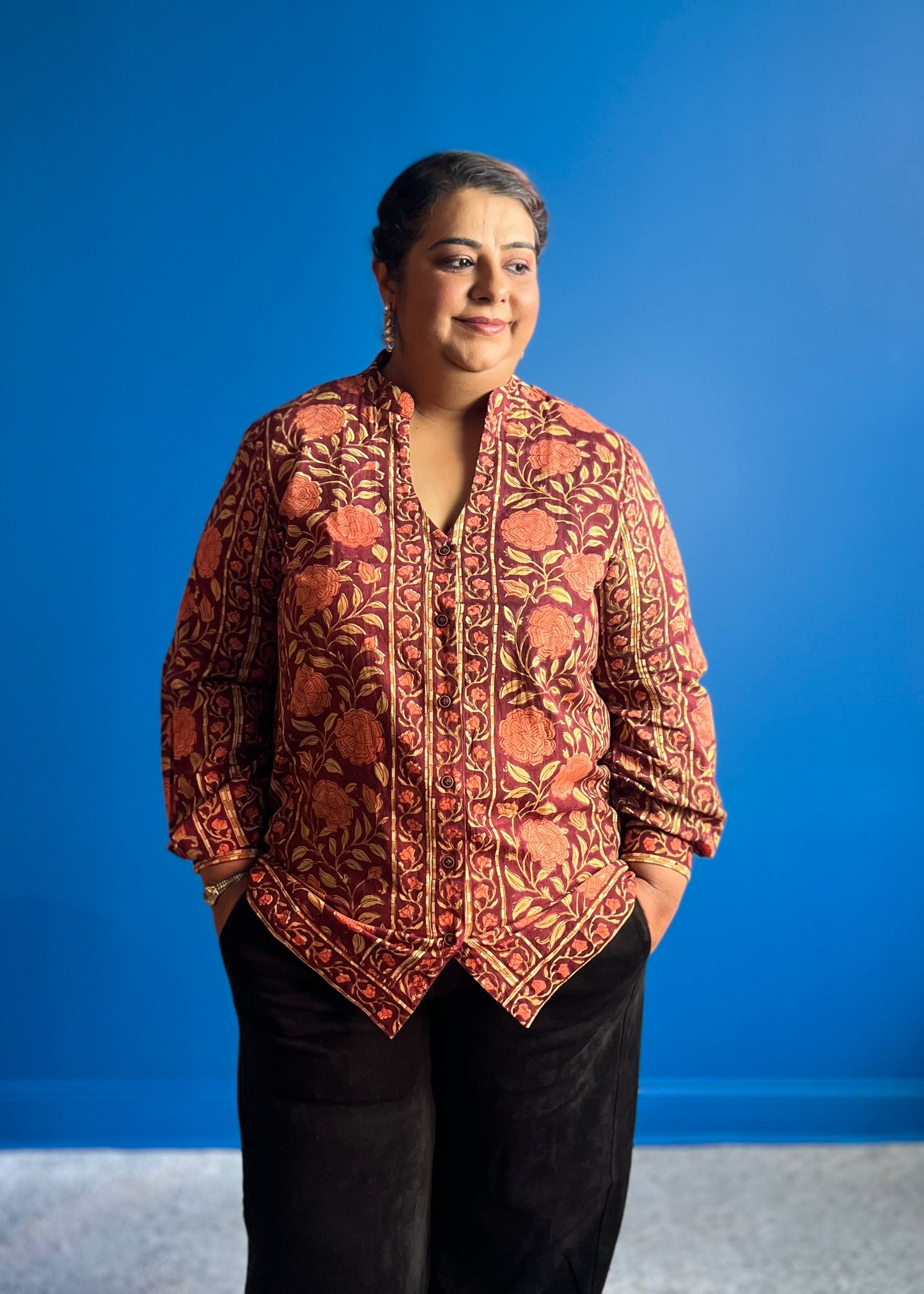 Long Blouse - Maroon