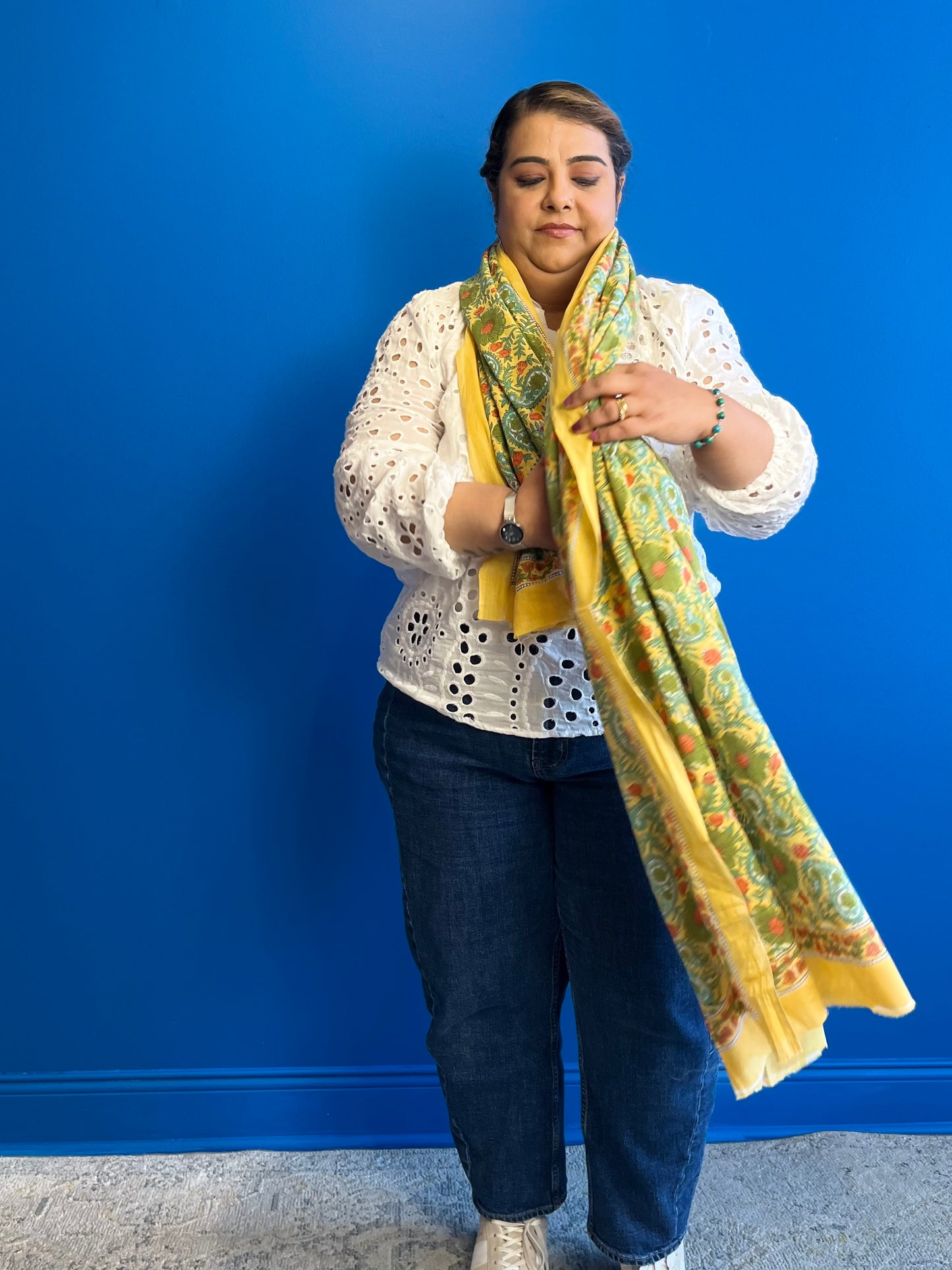 Garden Scarf in Yellow
