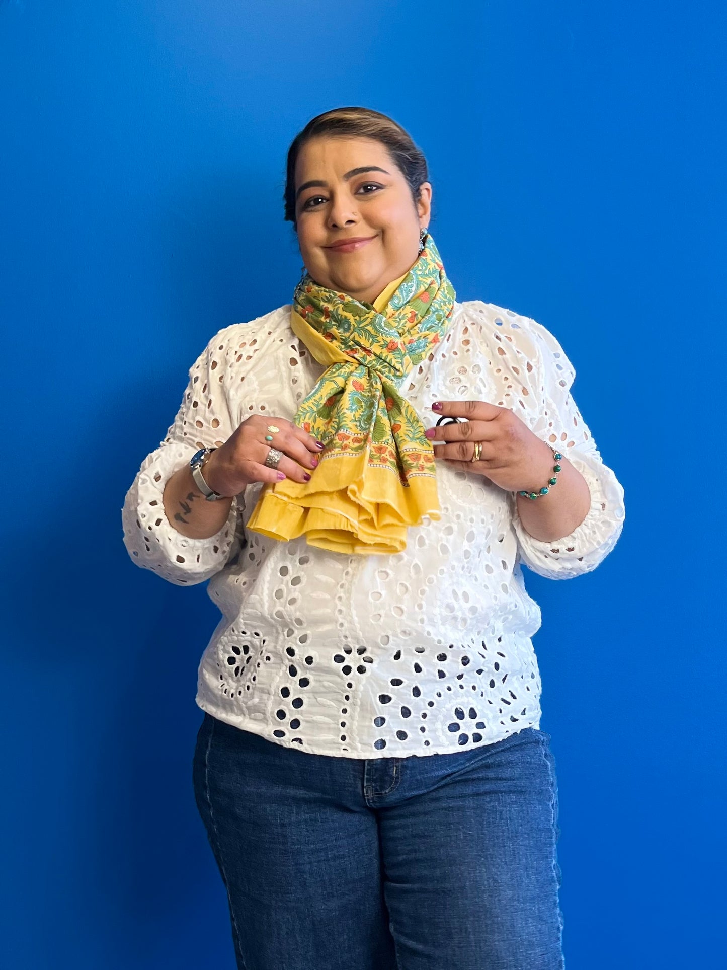 Garden Scarf in Yellow