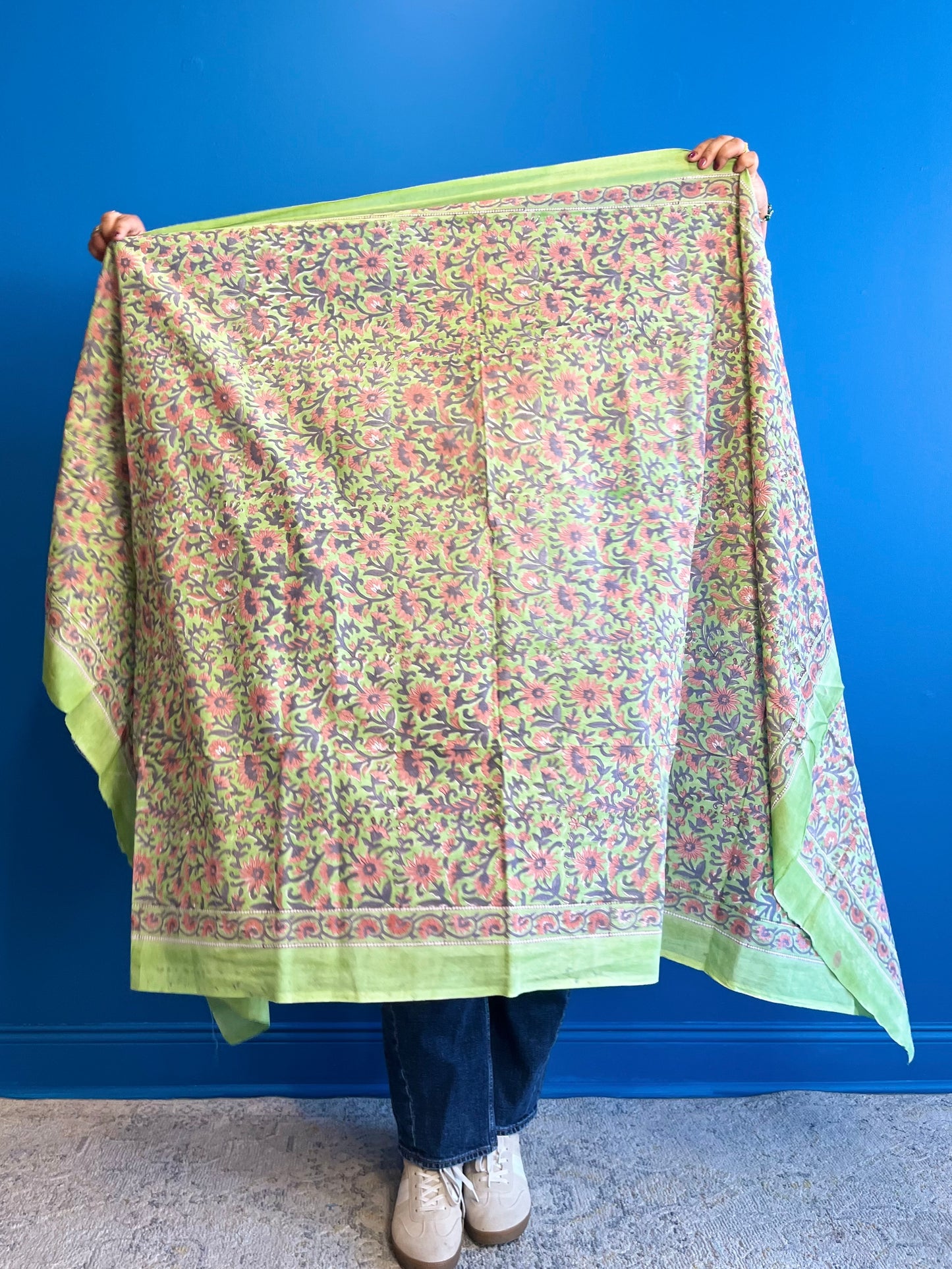 Garden Scarf in Pastel Green