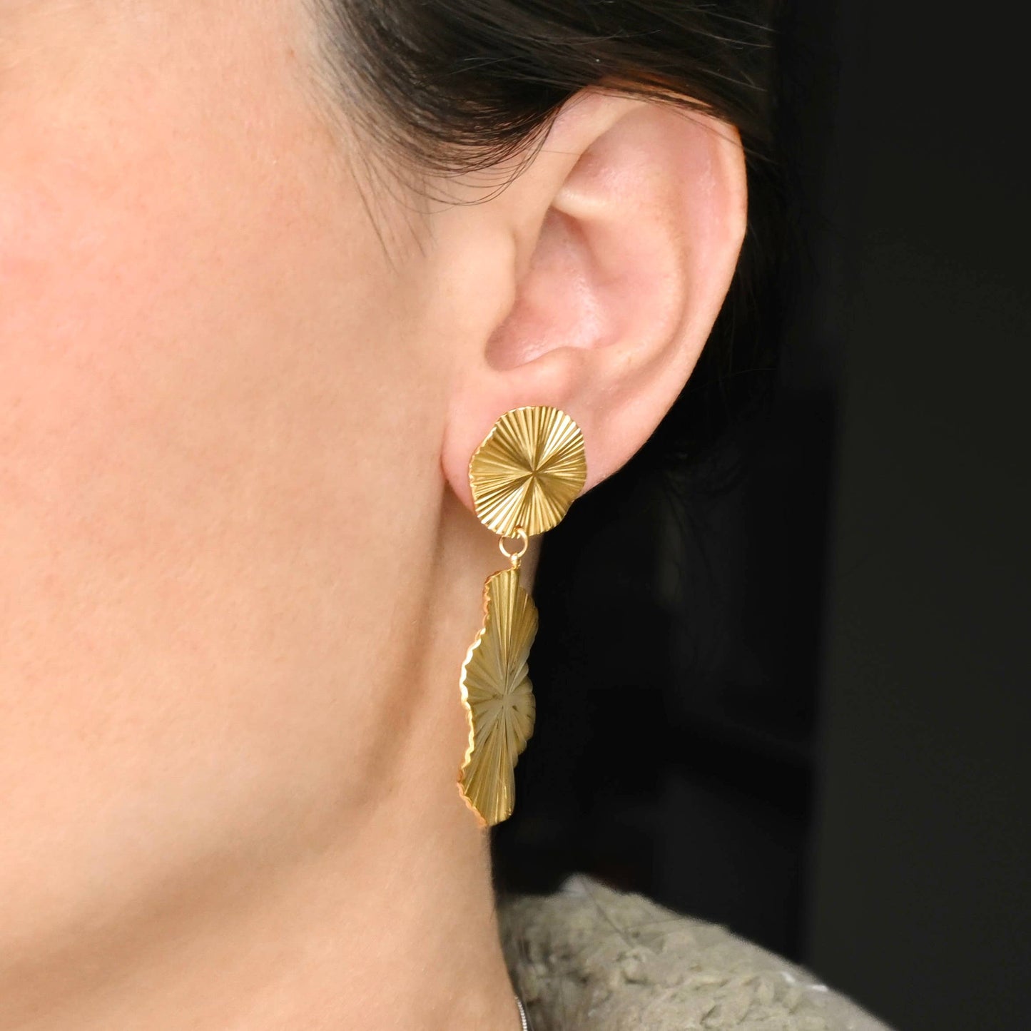 Oversized Sun Earrings