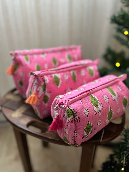 Make Up Bag in Pink