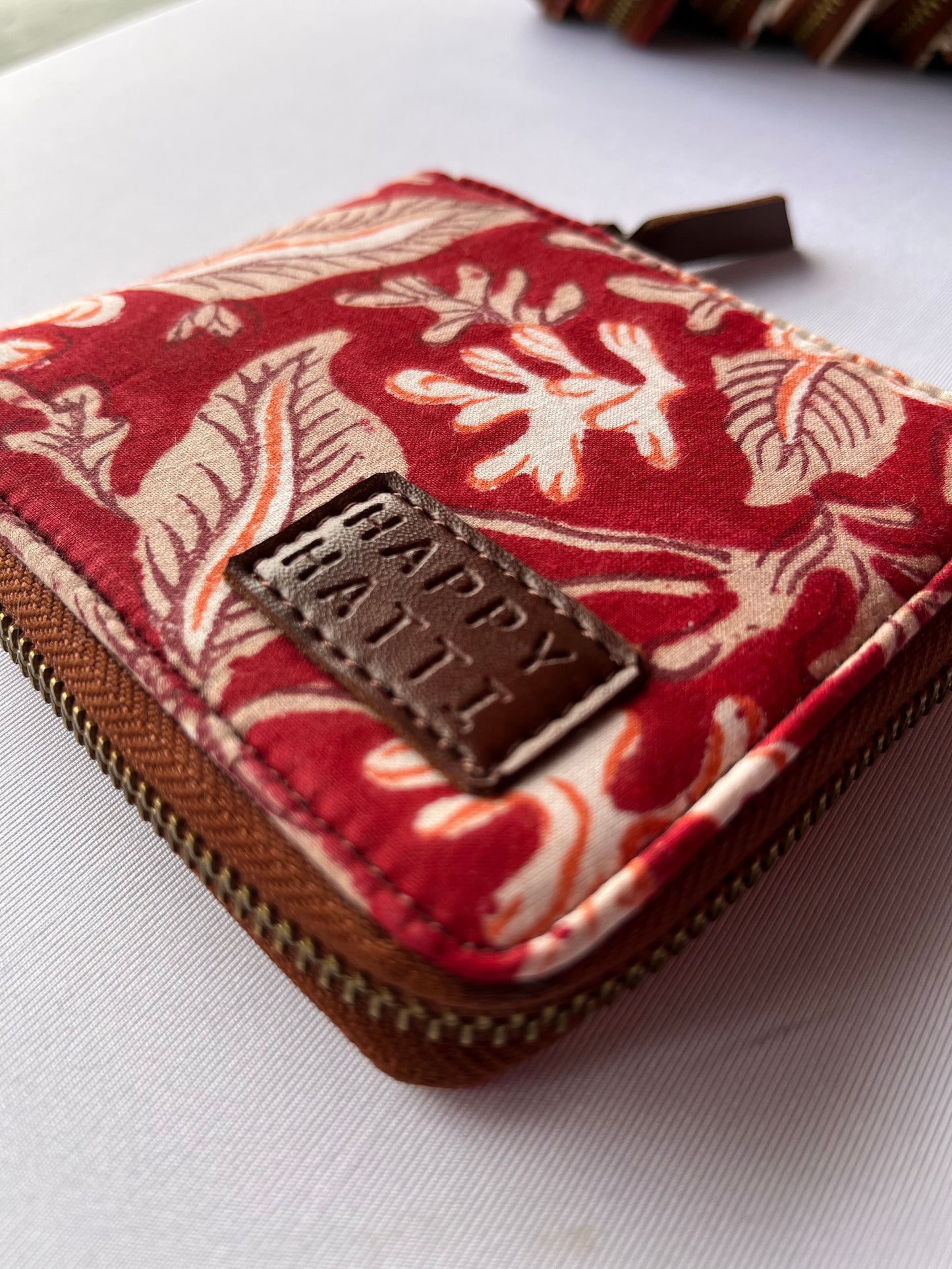 Butterfly Wallet in Red Beige