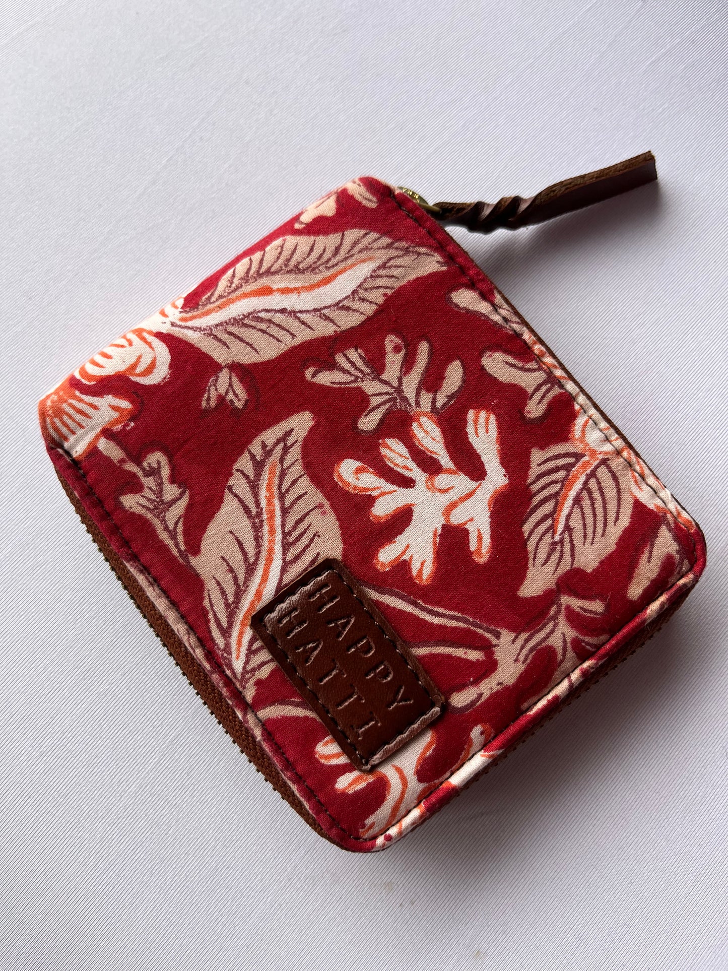 Butterfly Wallet in Red Beige