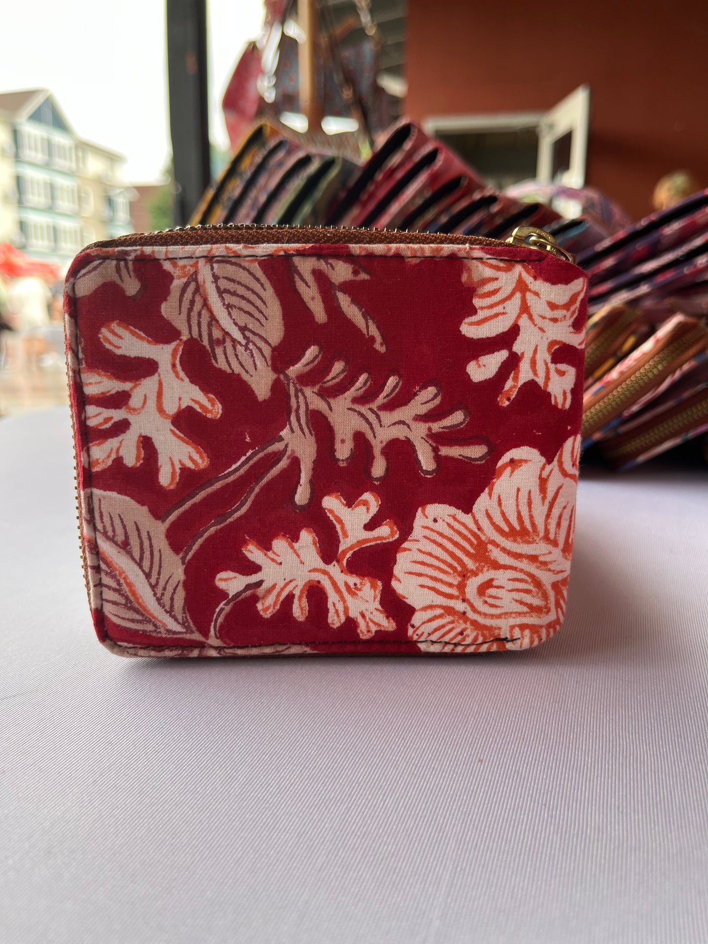 Butterfly Wallet in Red Beige