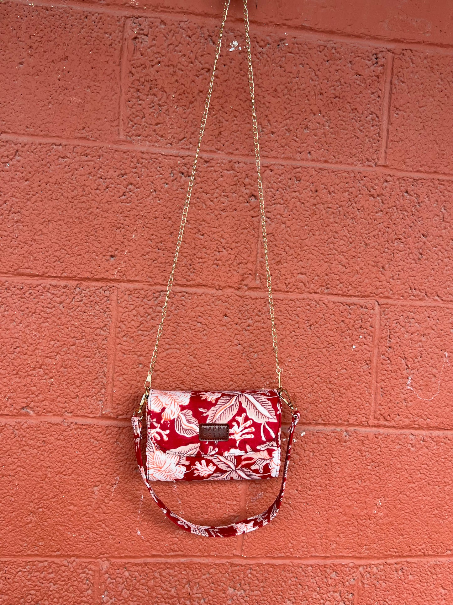 August Box Bag in Red Beige