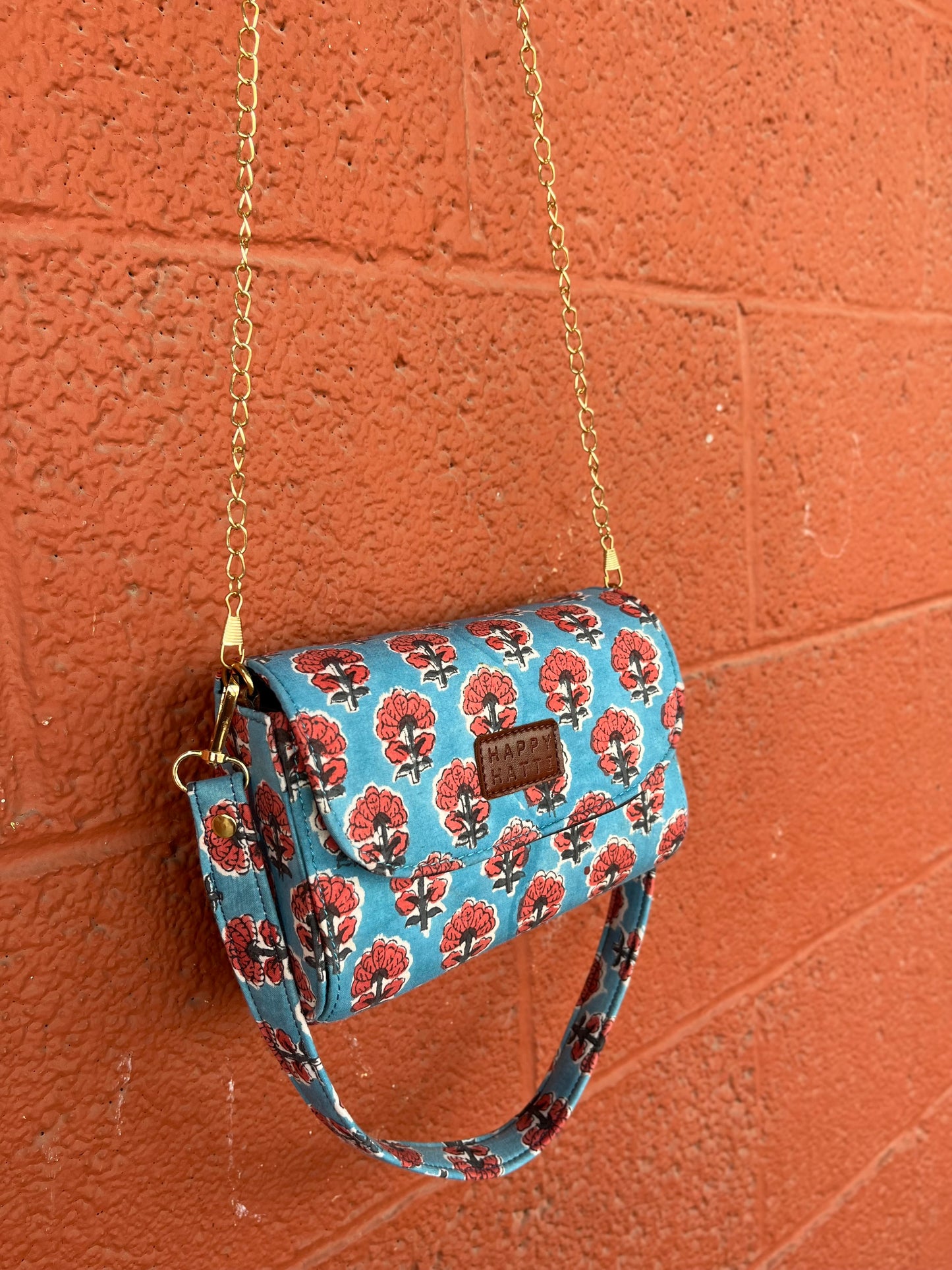 August Box Bag in Blue Rust